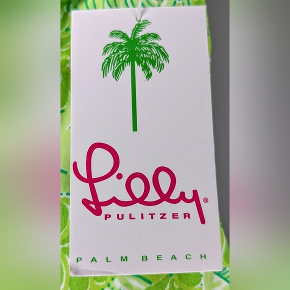 RARE!! Lilly Pulitzer Little Lilly Classic Shift Dress in Lime Green NWT - Picture 4 of 6